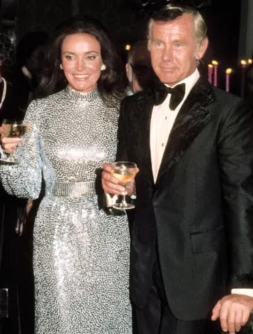Michael Ochs Archives/Getty Joanna Carson and Johnny Carson on September 30 1972 in Los Angeles, California