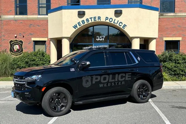 Webster Police Department Massachusetts/Facebook A Webster, Mass. police vehicle