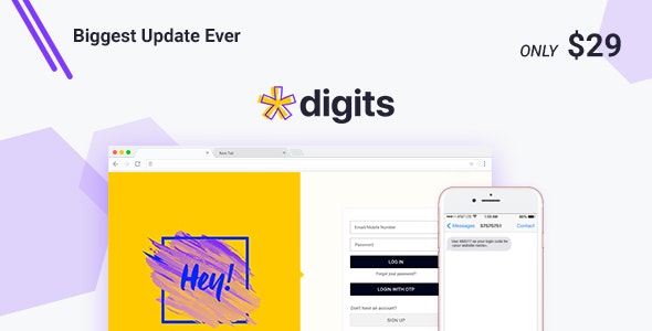 Digits v7.0.2.9 - WordPress Mobile Number Signup and Login
