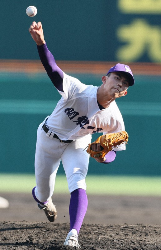 関東一・石田、念願マウンド　球場からバースデーソング　夏の甲子園