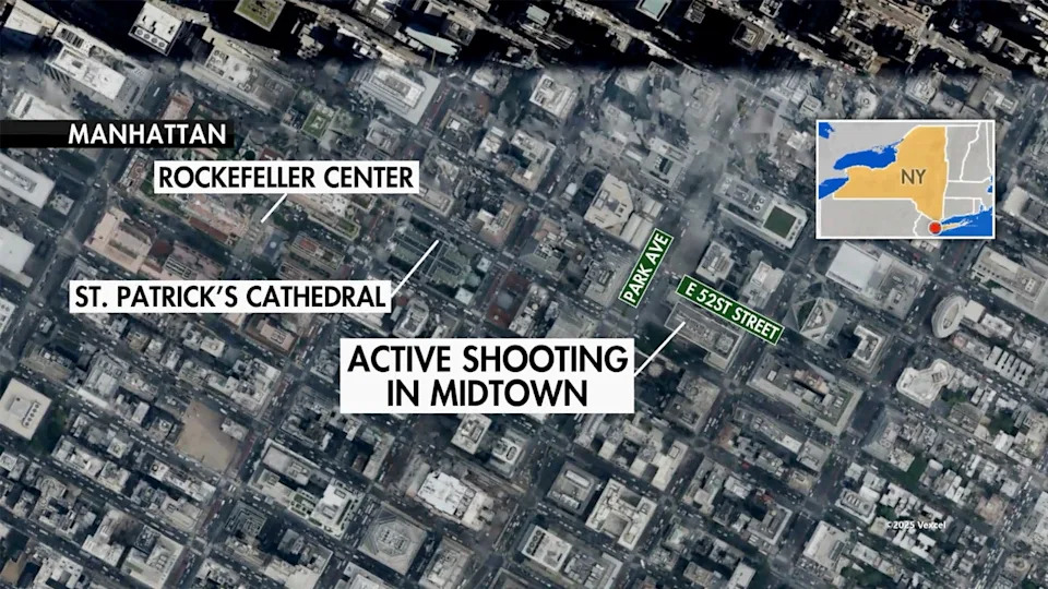 Map of deadly NYC office attack