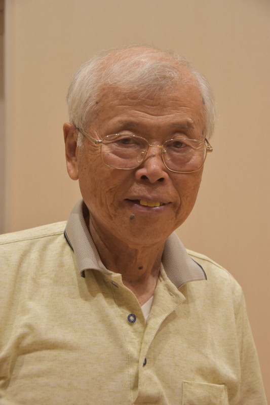 新潟市の戦災などに詳しい新潟シティガイドの渡辺博さん=新潟市中央区のクロスパルにいがたで2025年7月18日午後3時12分、杉尾直哉撮影