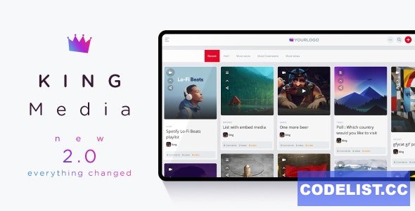 KING Media v2.0 - Viral News Video Magazine Script - nulled