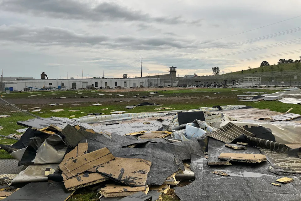 Roof debris (Nebraska Dept. of Correctional Services)