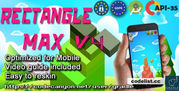 Rectangle Max (Admob + GDPR + Android Studio)