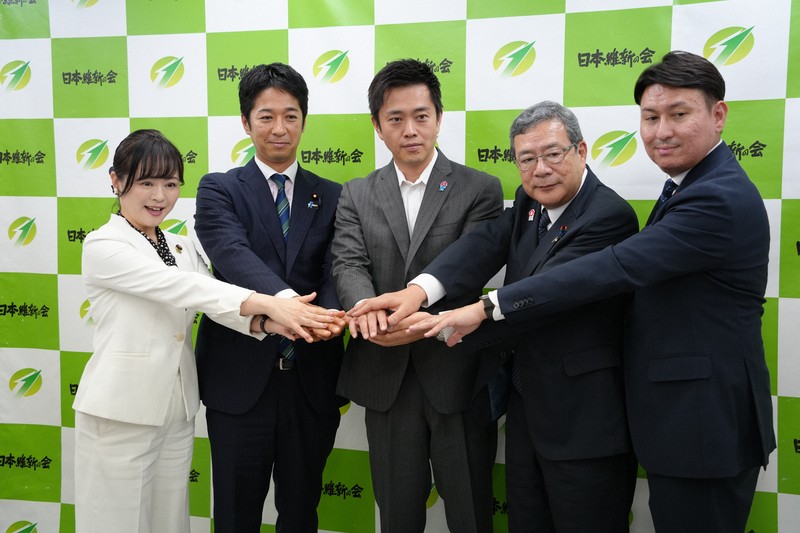 維新の新執行部発足　吉村氏「挙党一致」アピール　幹事長に中司氏