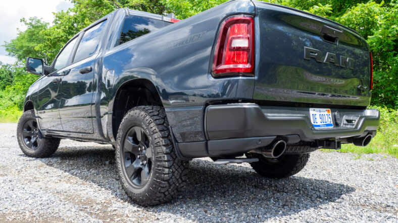 The rear quarter of the 2025 Ram 1500 Warlock