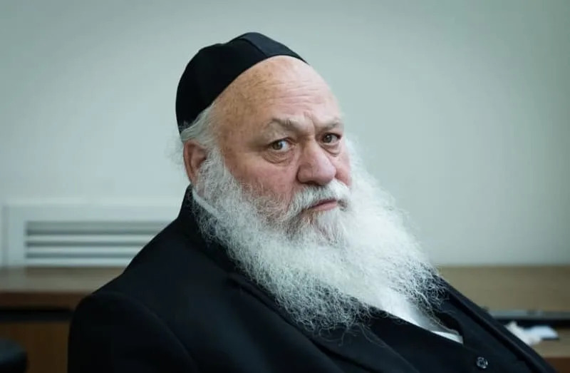 Yitzhak Goldknopf at a United Torah Judaism meeting at the Knesset, Jerusalem, May 19, 2025. (credit: OREN BEN HAKOON/FLASH90)