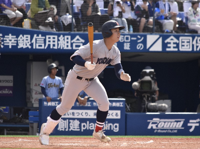 横浜の奥村頼人＝横浜スタジアムで2025年7月27日、高橋広之撮影
