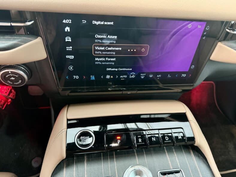 The digital scent technology in the Lincoln Navigator