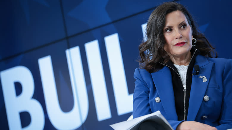 Michigan Gov. Gretchen Whitmer at a conference in Washington, DC