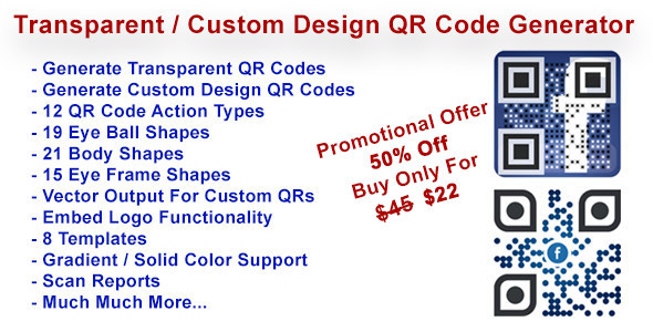 Transparent & Custom Design QR Code Generator Transparent & Custom Design QR Code Generator