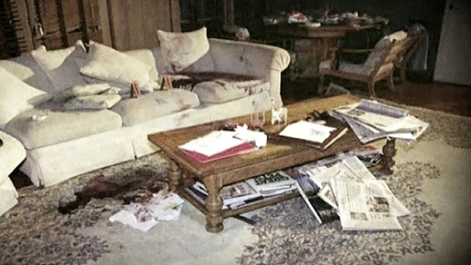 The crime scene at the Menendez home in Beverly Hills, California. / Credit: Los Angeles County District Attorney's Office