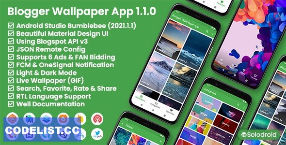 Blogger Wallpaper App v1.1.0 - Blogger API v3