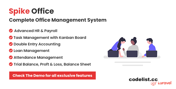 Spike Office v1.5 - Complete HR & Payroll including Loans and Double Entry Accounting