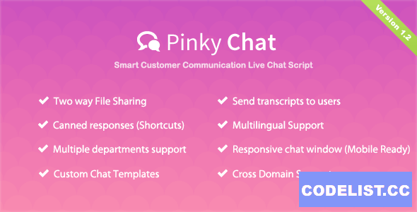 Pinky Chat v1.6 - Live Chat Support Script