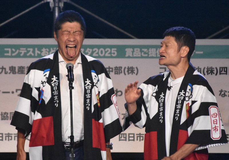 M－1挑戦の四日市市長が漫才初披露　「大入道」さながらのボケ連発