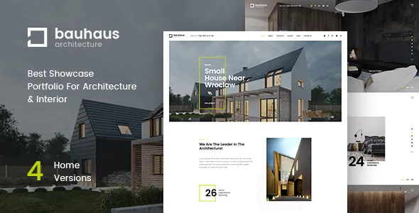 Bauhaus - Architecture & Interior Landing Page HTML Template v1.3.0