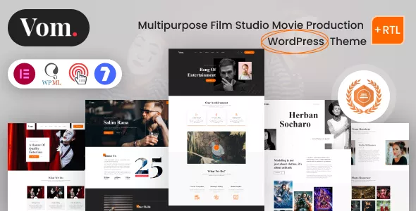 Vome - Multipurpose Film Studio Movie Production WordPress Theme v1.0.7