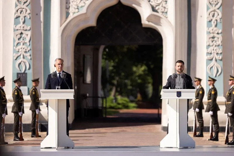 Canadian PM Carney, in Ukraine, says can't rule out sending peacekeepers