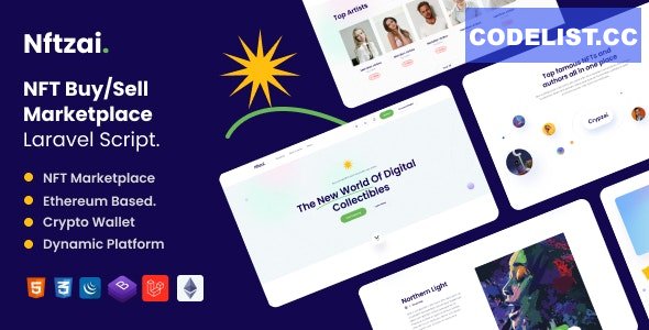 Nftzai v2.1 - NFT Buy/Sell Marketplace Laravel Script
