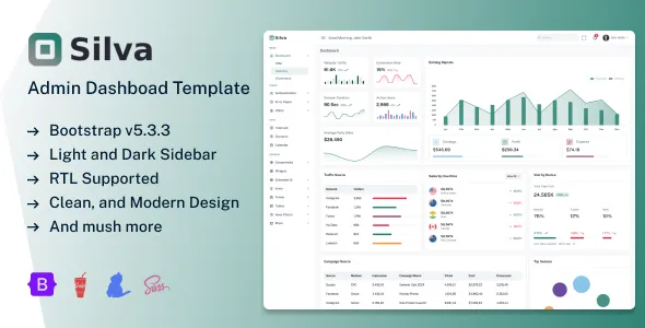 Silva - Bootstrap Admin & Dashboard UI Kit v1.0