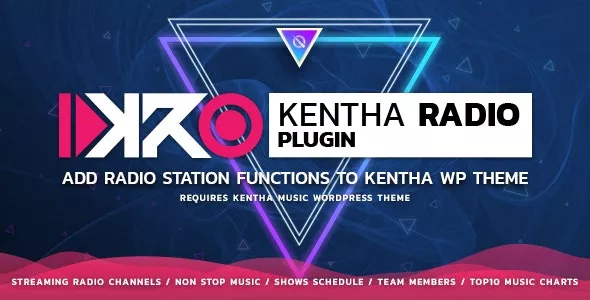 KenthaRadio - Addon for Kentha Music WordPress Theme To Add Radio Station and Schedule Functionality v2.2.0