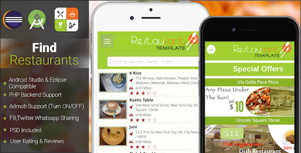 Restaurant Finder with backend Android Full App Restaurant Finder with backend Android Full App
