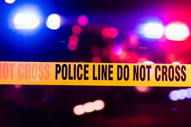 Getty A stock photo of police tape