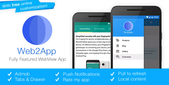 Web2App v3.1 - Quickest Feature-Rich Android Webview