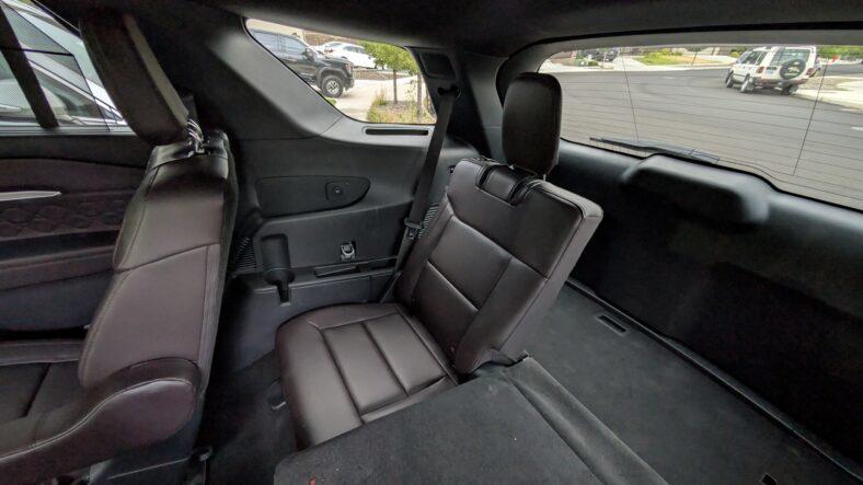 The third row seat of the 2025 Ford Explorer Platinum