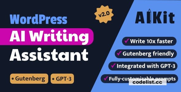 AIKit v2.0.4 - WordPress AI Writing Assistant Using GPT-3