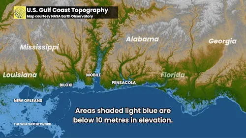 US Gulf Coast Elevation