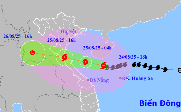 Bão số 5 suy yếu thành áp thấp nhiệt đới, miền Bắc và Bắc Trung Bộ còn mưa lớn