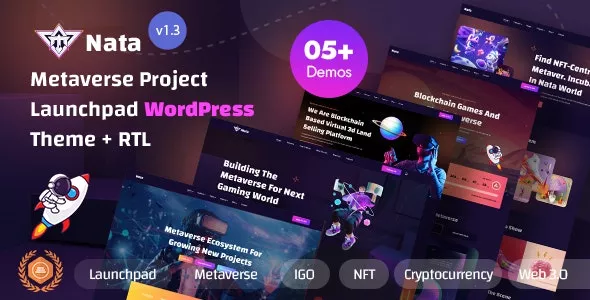 Nata - Metaverse Project Launchpad WordPress Theme v1.3.0