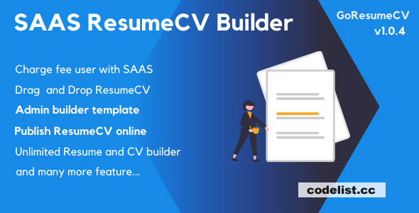 GoResumeCV v1.0.4 - SAAS Resume Builder Online