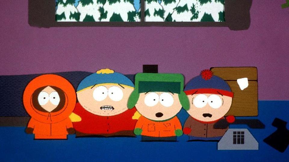 Kenny, Cartman, Kyle y Stan, los personajes principales de