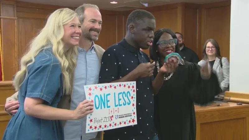 Longest-waiting child in Arkansas foster care system adopted after 15 years