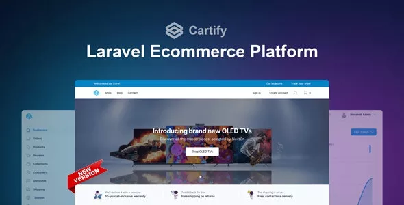 Cartify - Laravel Ecommerce Platform with Tailwind CSS v2.1.0
