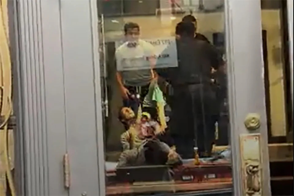 Video shows protesters forcibly pulled inside Egyptian Mission building in New York City