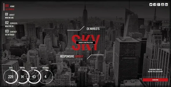 Sky - Responsive Coming Soon Page v1.4