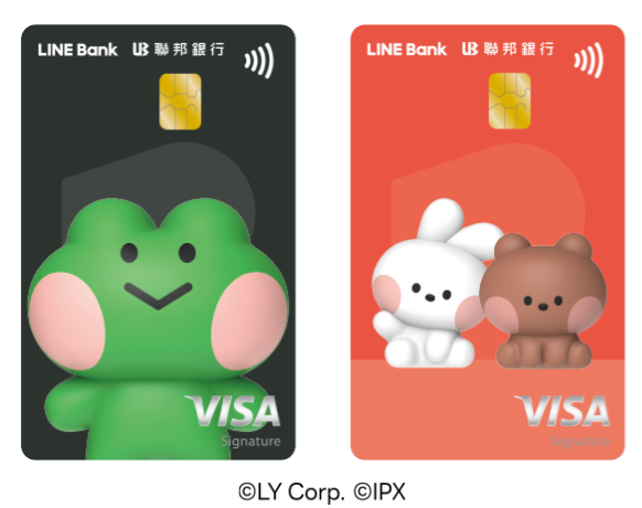 聯邦銀LINE Bankk聯名信用卡。圖/翻攝自聯邦銀官網