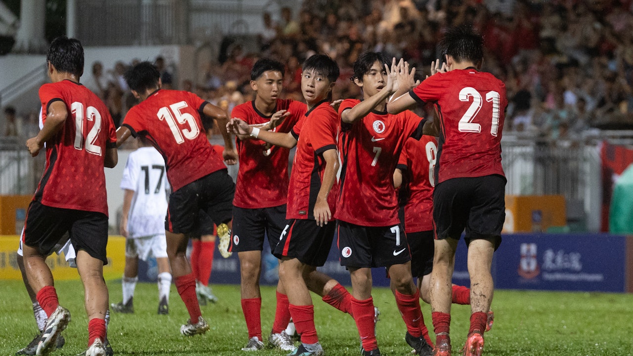 港隊U16小將雨戰下不失鬥志　童祁樂無懼曼聯U16火力憑遠射破蛋