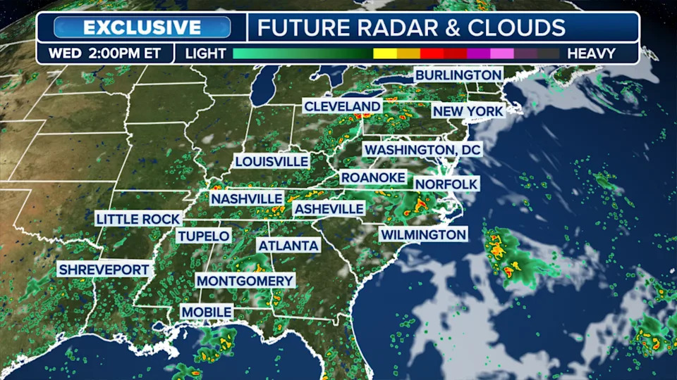 Thunderstorms slam I-95 corridor as flood threat spans Appalachians after deadly flooding in Tennessee