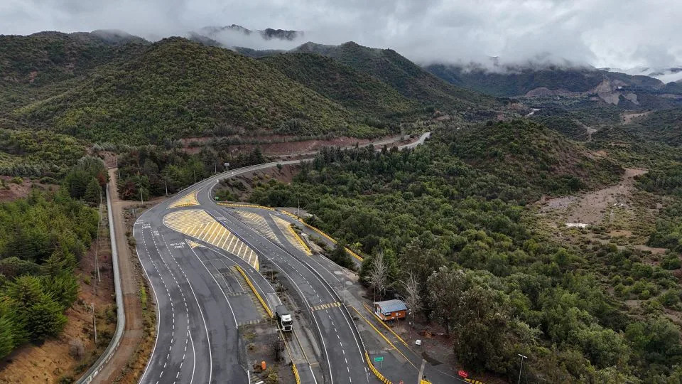 Aerial view of the entrance to the El Teniente mine, a Codelco copper mine in Chile, on Friday. - Raul Bravo/AFP/Getty Images