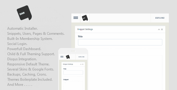 Dan v1.1 - Social Snippets Application Dan v1.1 - Social Snippets Application