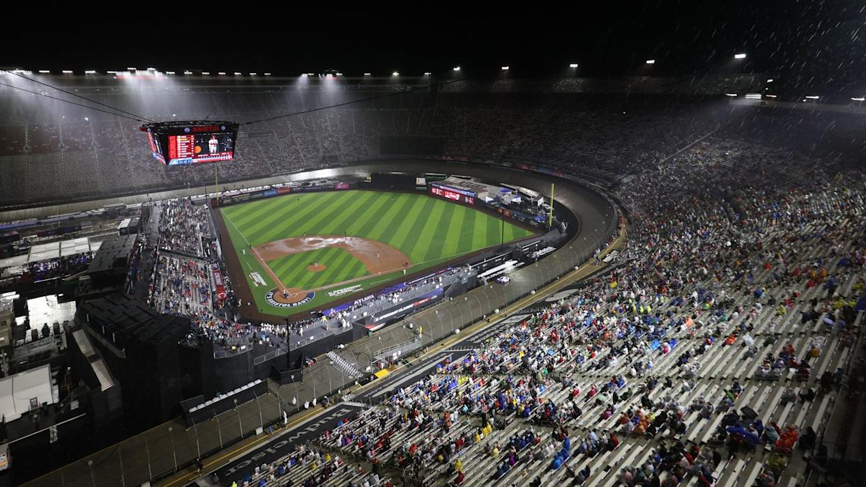 The MLB Just Had a Classic NASCAR Experience, Speedway Classic Rained Out Until Sunday