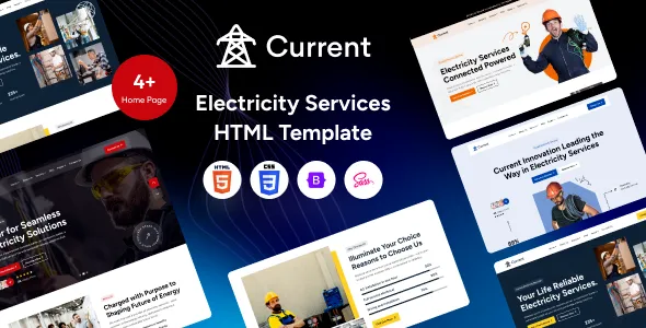 Current - Electricity Services HTML Template v1.0