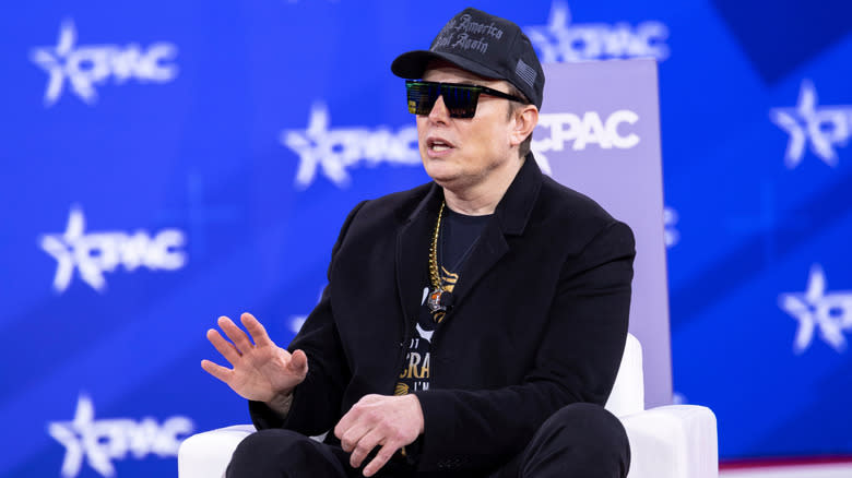 Elon Musk at the CPAC 2025 conference