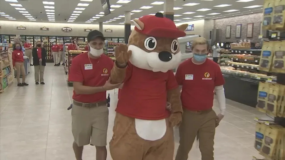 9. The  Katy, Texas Buc-ee's features the world’s longest car wash. It clocks in at 255 feet of conveyor. It takes about 5 minutes to get through.